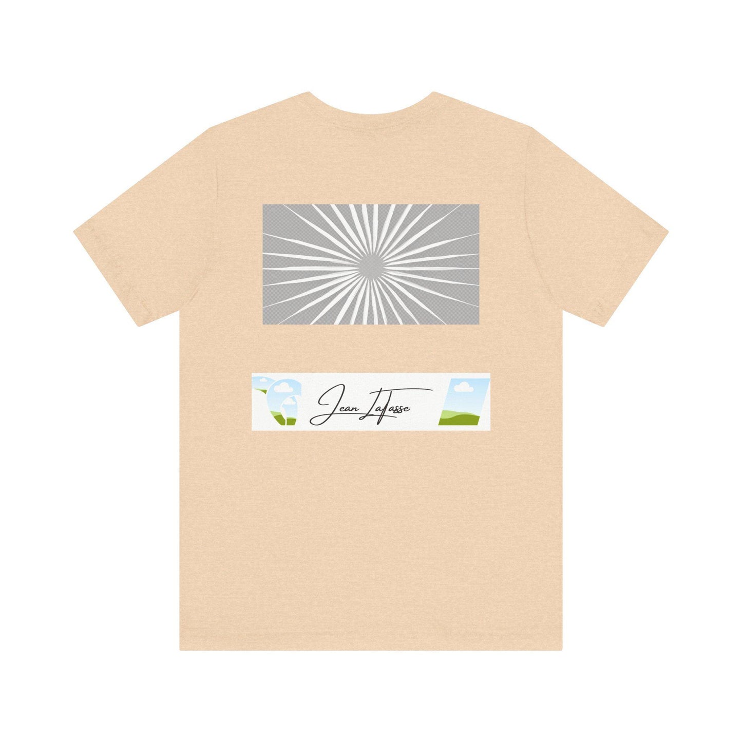 Jean LaTasse New Guy in Town Unisex Tee, Short Sleeve Tshirt, Vintage Jean's World Design, T-shirt, Top, Cotton Shirt, Classic Tee