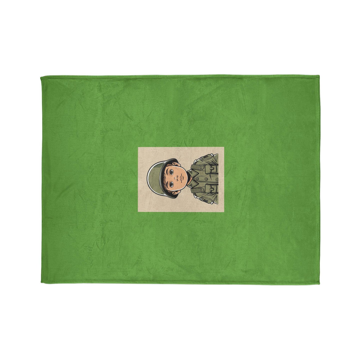 Army Soldier Soft Polyester Blanket - Perfect Decor for Young Soldier, Chair Spread, Bedroll - Military Home Decor, Bedroom Throw, Room