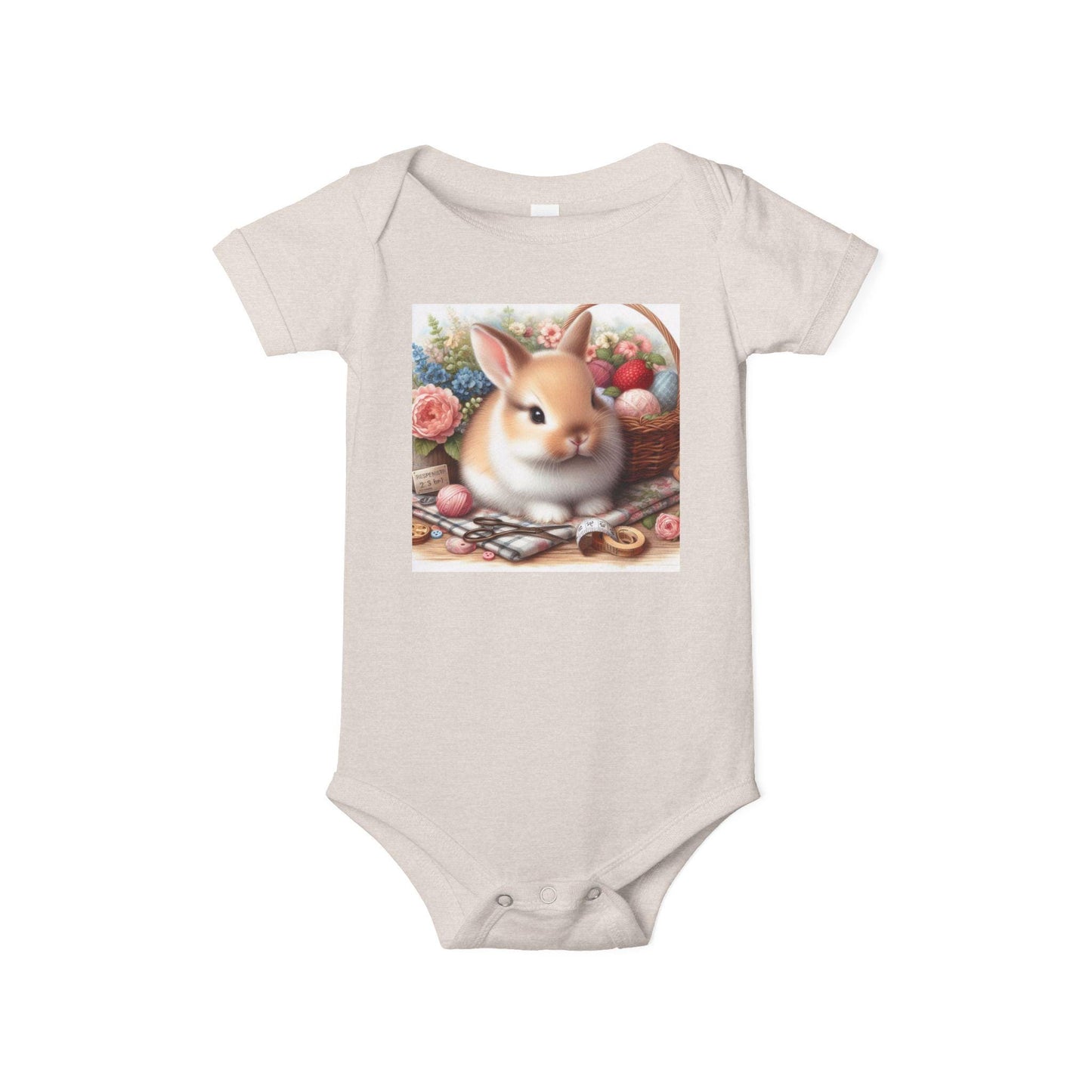 Adorable Bunny Infant One Piece, Cute Baby Bodysuit, Perfect for Easter, Baby Shower, Spring Celebrations, Cuddly Gift