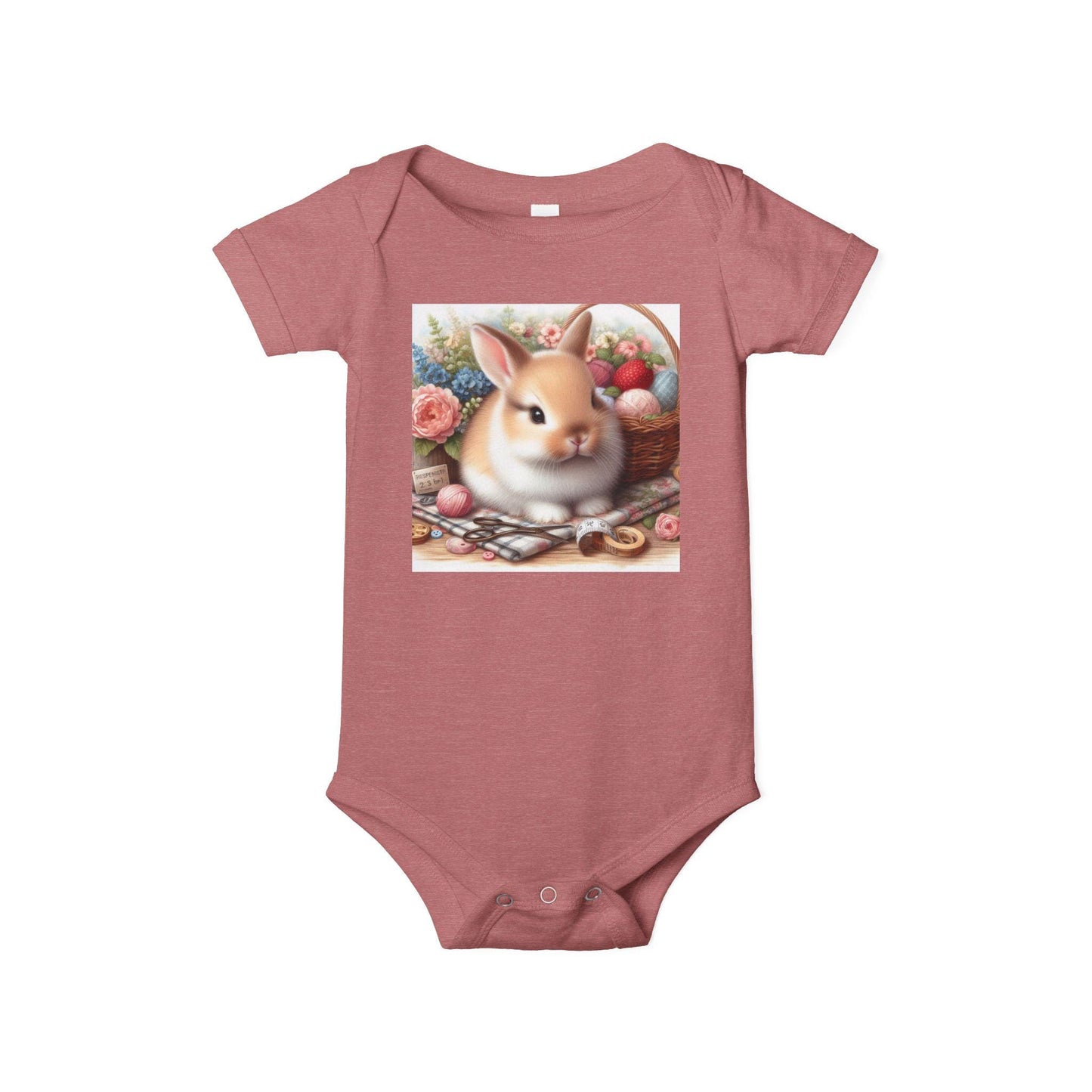 Adorable Bunny Infant One Piece, Cute Baby Bodysuit, Perfect for Easter, Baby Shower, Spring Celebrations, Cuddly Gift