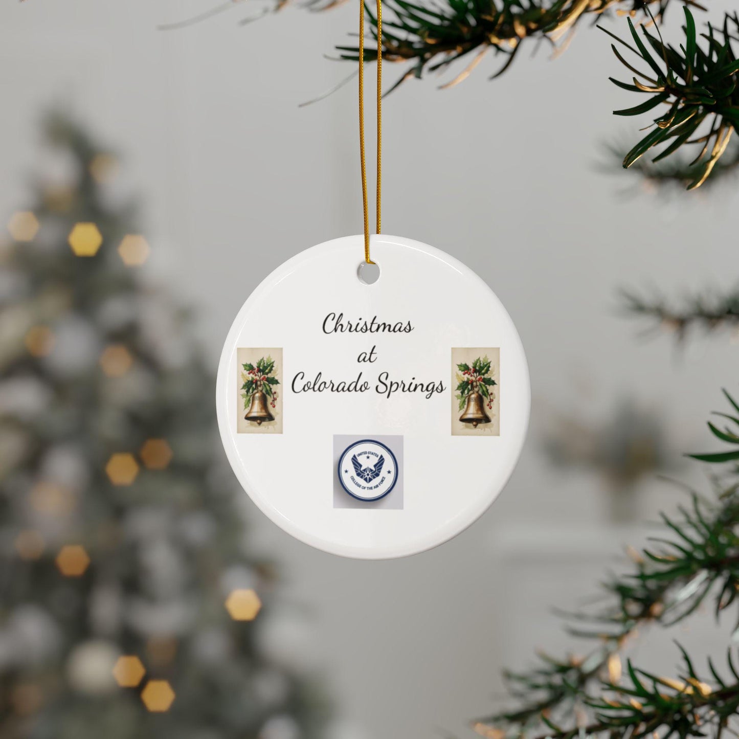 Ornaments for Air Force Holiday Decor, Personalized Christmas Gifts, Double-Sided Hanging Ornaments, Festive Keepsakes, Home Decor