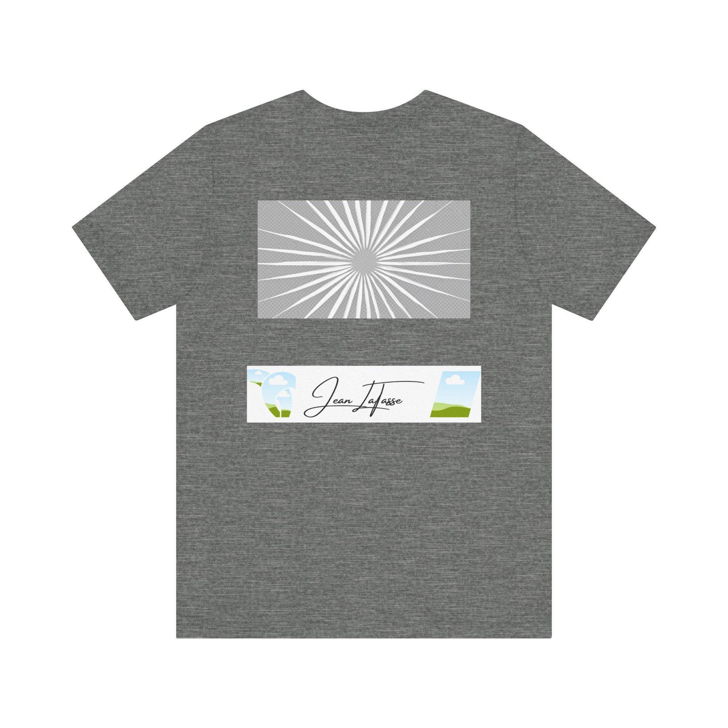 Jean LaTasse New Guy in Town Unisex Tee, Short Sleeve Tshirt, Vintage Jean's World Design, T-shirt, Top, Cotton Shirt, Classic Tee
