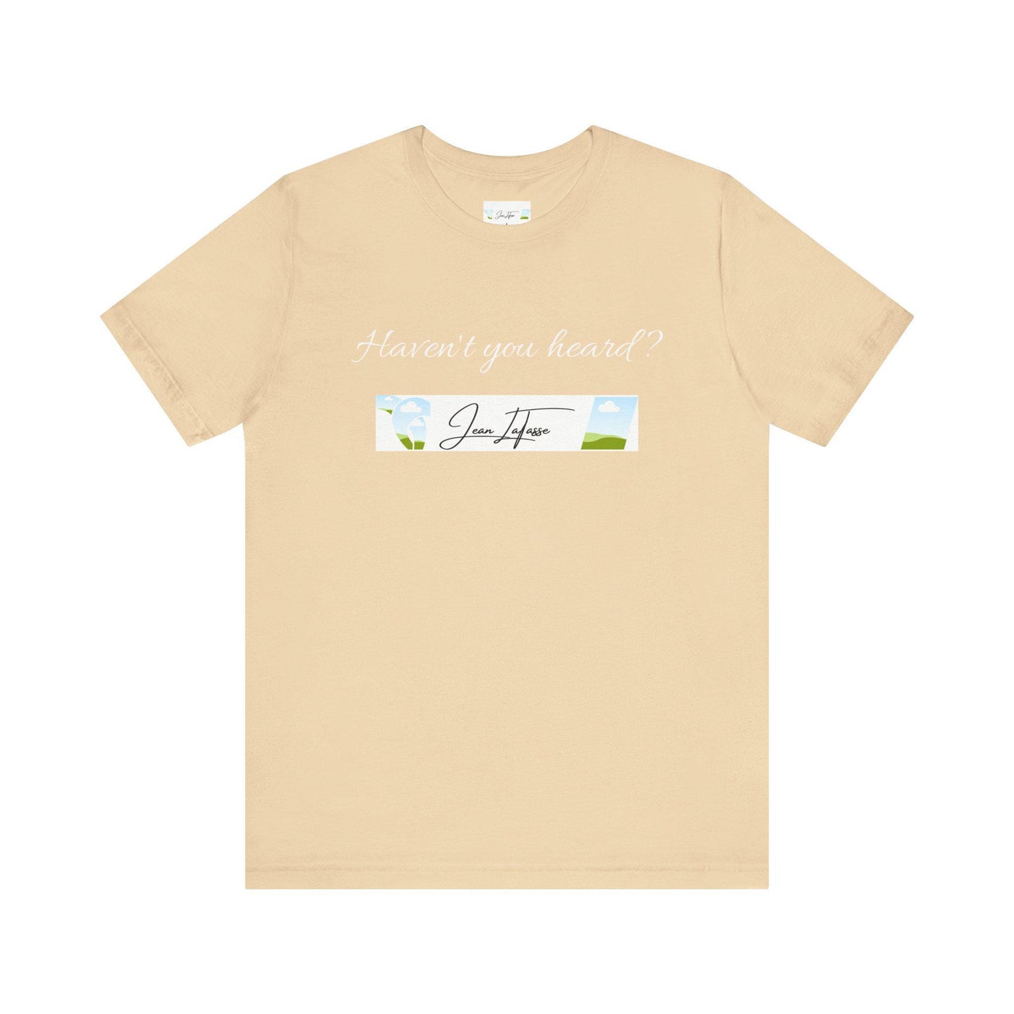 Jean LaTasse New Guy in Town Unisex Tee, Short Sleeve Tshirt, Vintage Jean's World Design, T-shirt, Top, Cotton Shirt, Classic Tee
