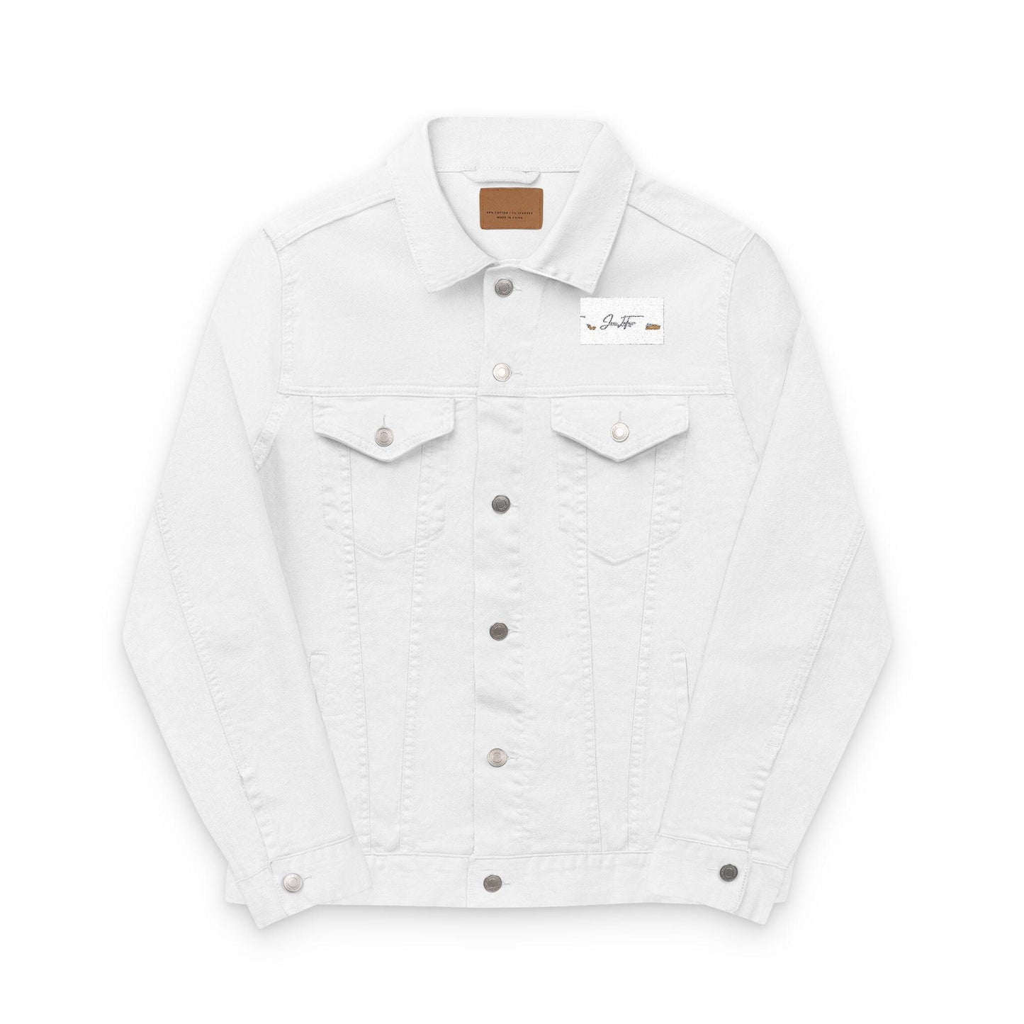 Embroidered Denim Jacket for All Occasions, Casual Wear, Gender-Neutral Style, Personalized Gift, Summer Fashion