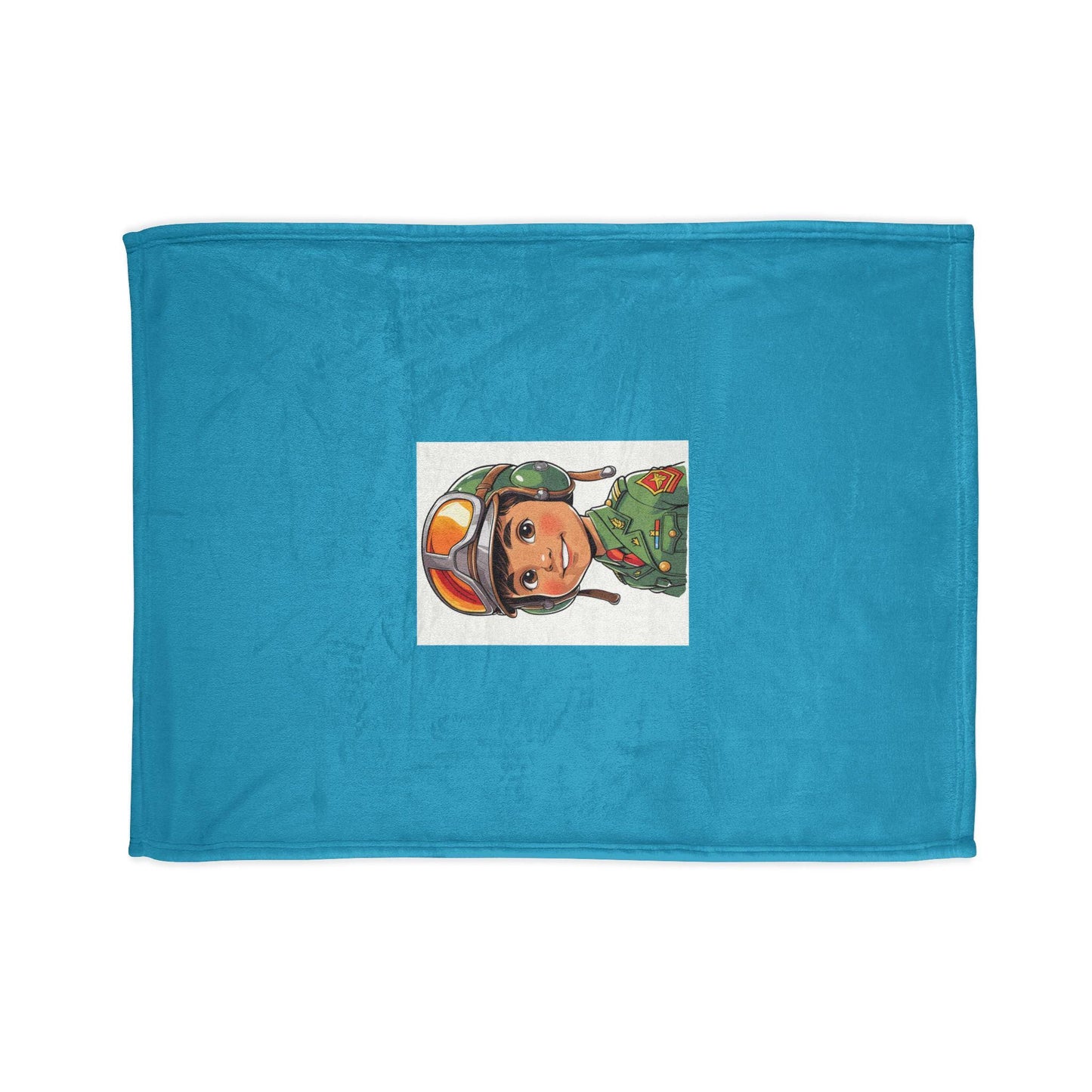 Throw Blanket for Young Aspiring Fighter Pilots - Soft Cozy Pilot Decor for Bed or Chair, Jean LaTasse Design, Patriotic Gift, Home Decor
