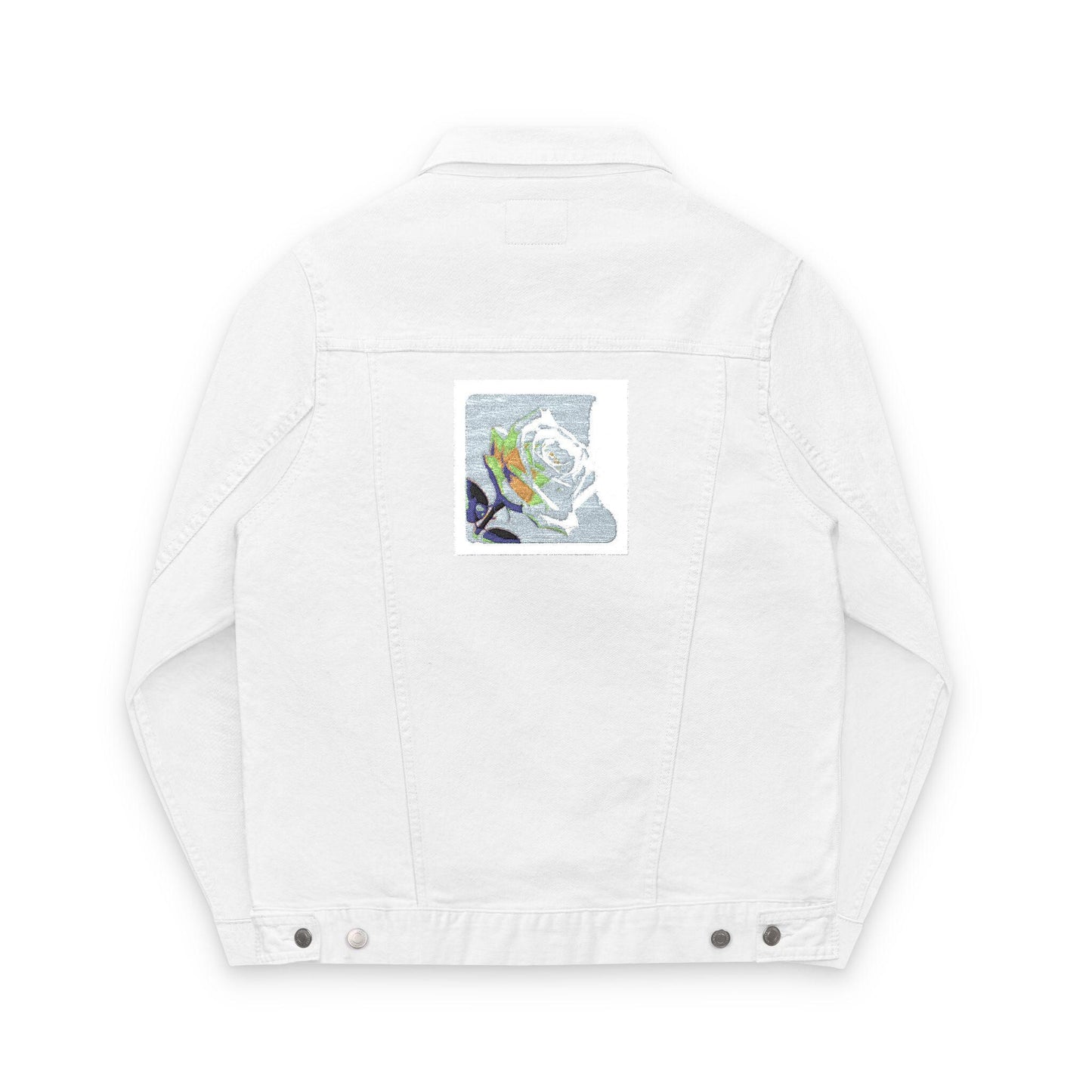 Embroidered Denim Jacket for All Occasions, Casual Wear, Gender-Neutral Style, Personalized Gift, Summer Fashion