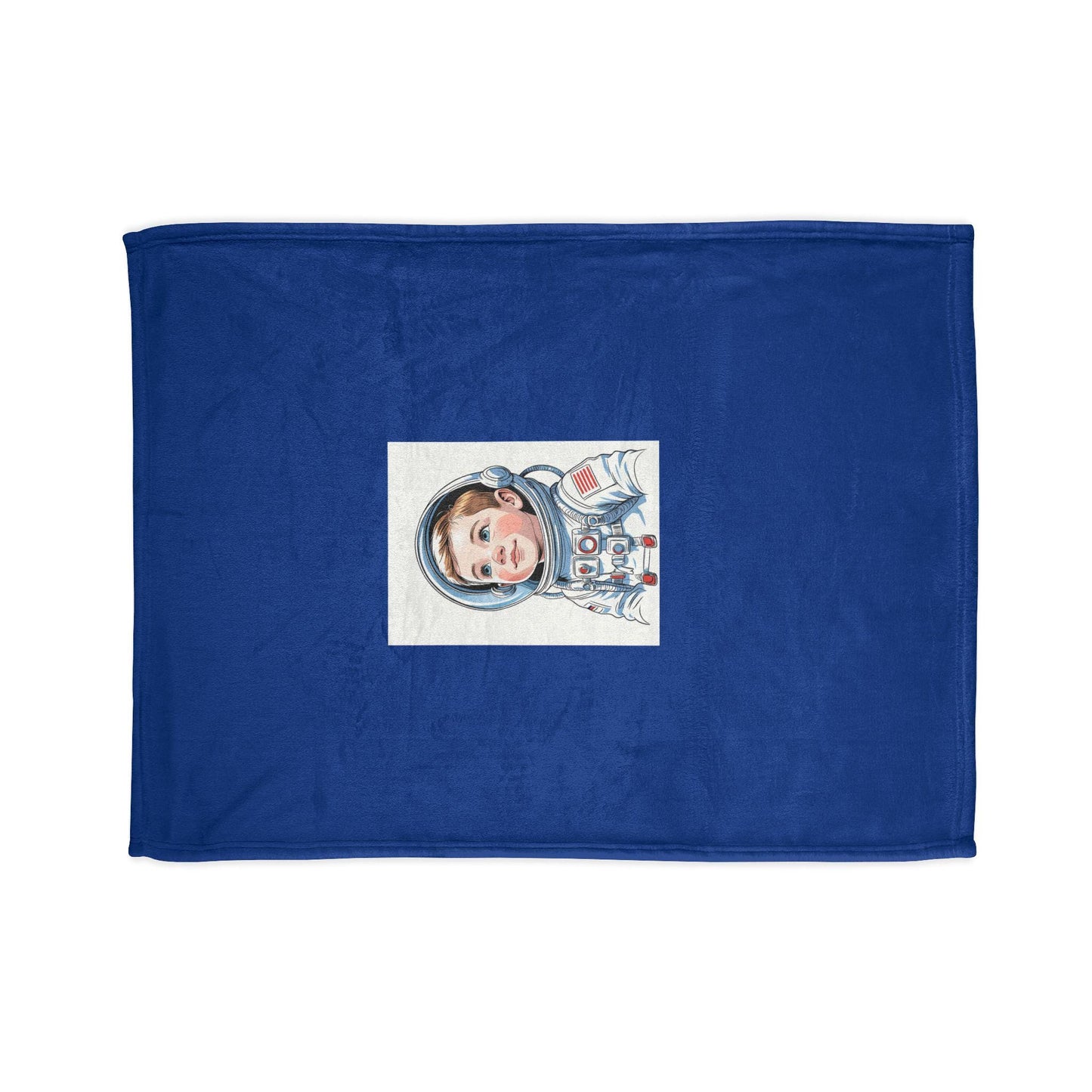 Polyester Blanket - Jean LaTasse Astronaut Design, Space Themed Kids Room Decor, Reach for the Stars, Bed Throw, Chair Cover, Gift for Young