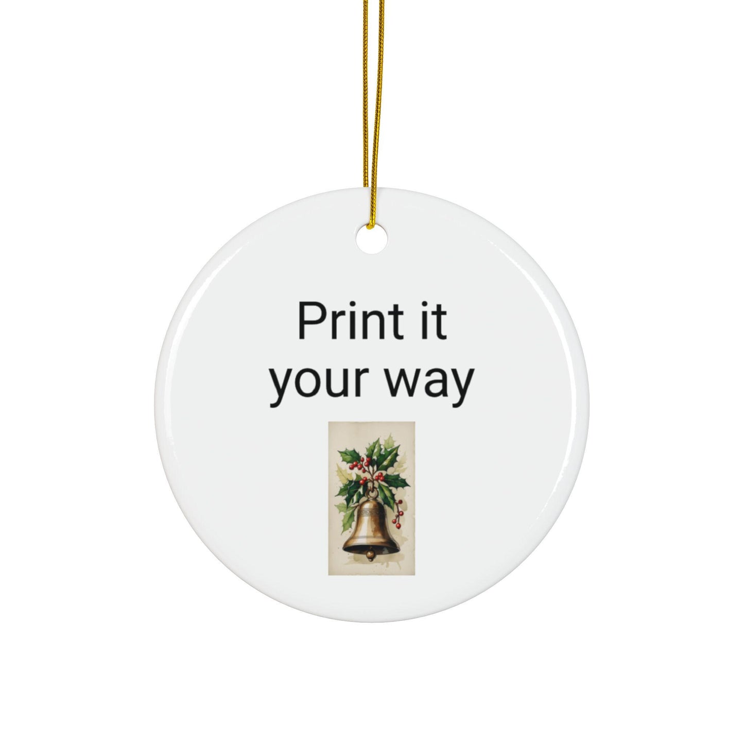 Ceramic Ornaments, Canadian Christmas Decor, Double-Sided, Personalized Xmas Gift, Holiday Decorations, Set of Ornaments