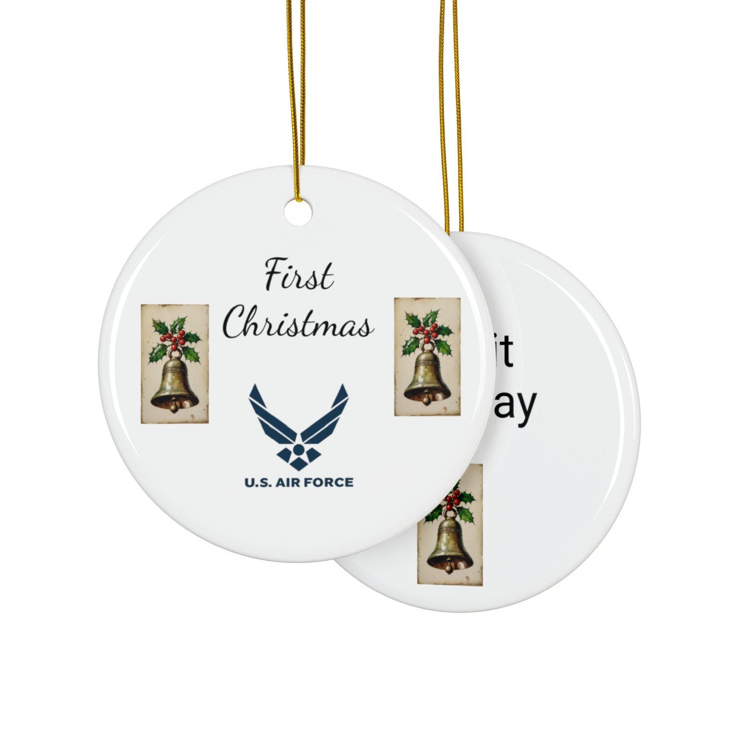 Ceramic Ornaments, Air Force Officers' Design, Military Decor, Patriotic Gift, Jean's World Collection