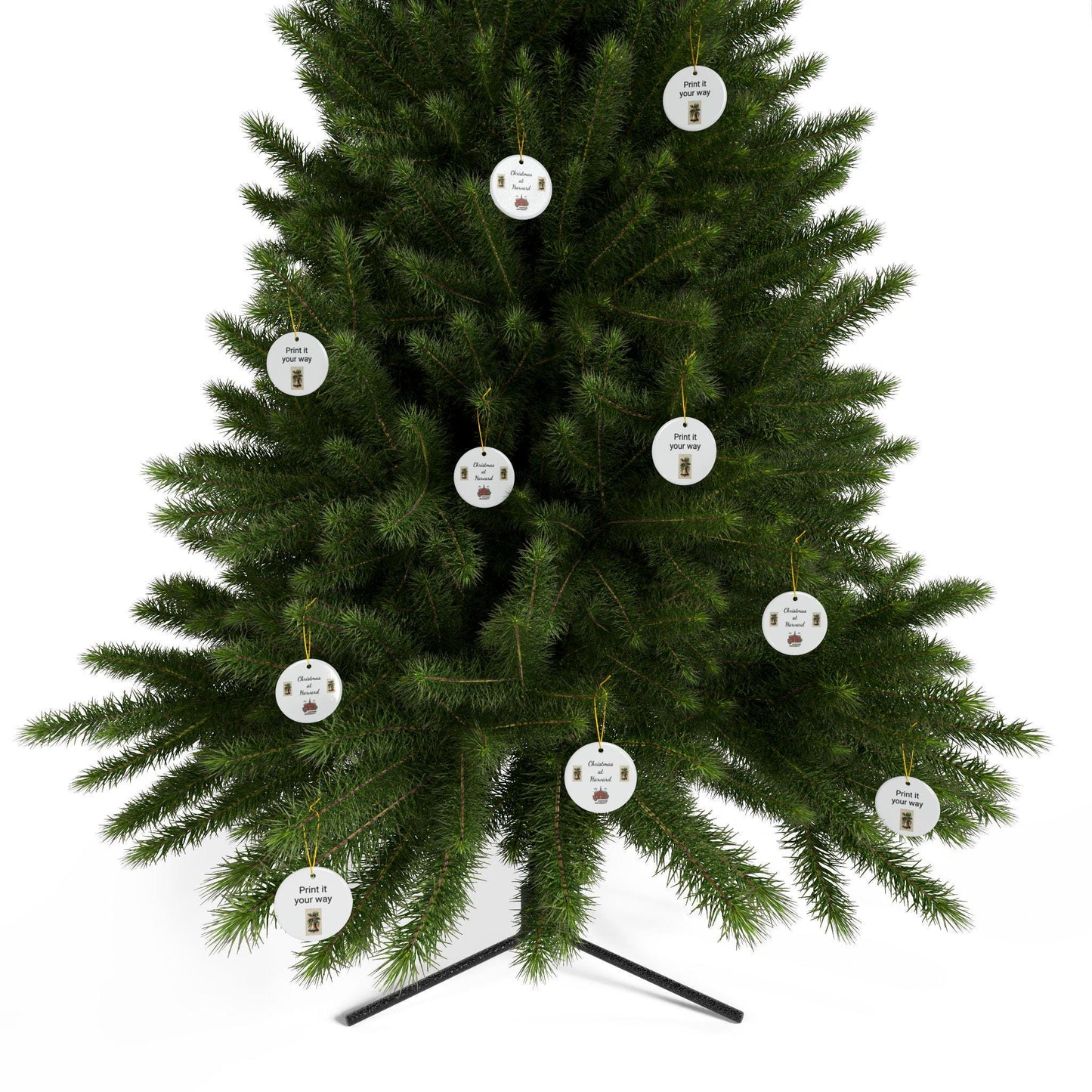 Decorative Christmas Ornaments Harvard - Holiday Charm for Personalized Gift Giving, Christmas Decor, Keepsake Ornaments, Customizable Gifts