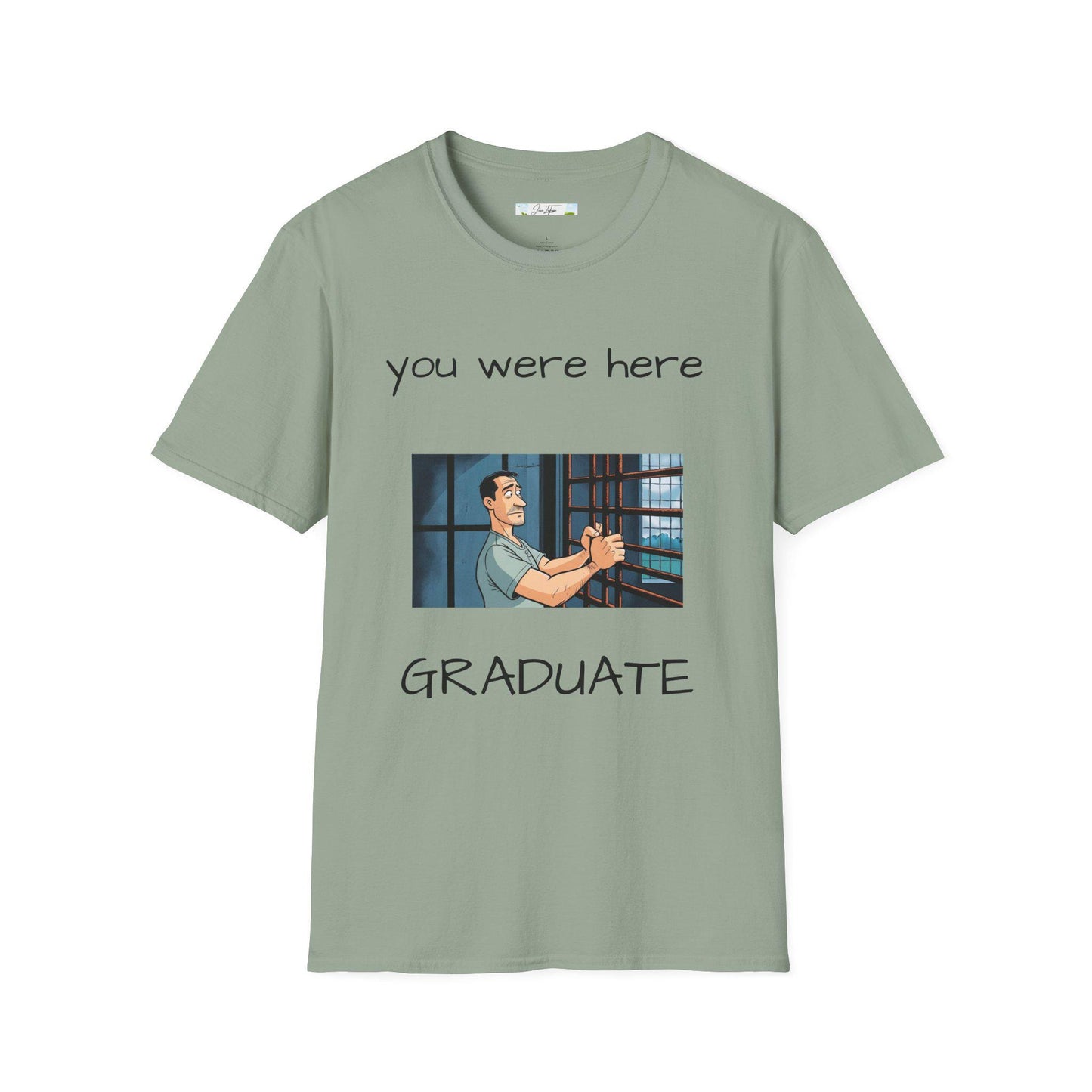 Graduation T-Shirt, Gift for Graduate, Unisex Tee Shirt, Funny College Grad Present, Lightweight Shirt