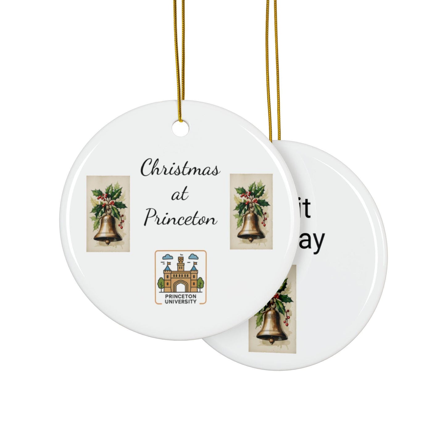 Decorative Ornaments, Princeton, Double-Sided, Holiday Keepsakes, Customizable Gifts, Christmas Ornaments, Family Traditions, Festive Decor
