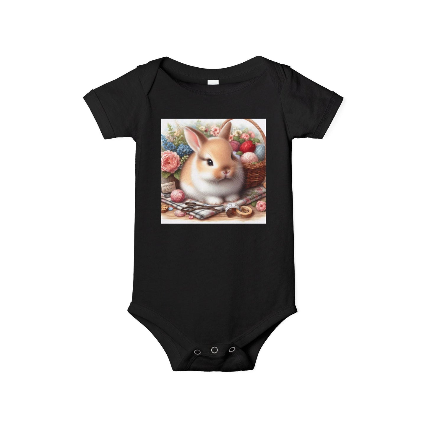 Adorable Bunny Infant One Piece, Cute Baby Bodysuit, Perfect for Easter, Baby Shower, Spring Celebrations, Cuddly Gift