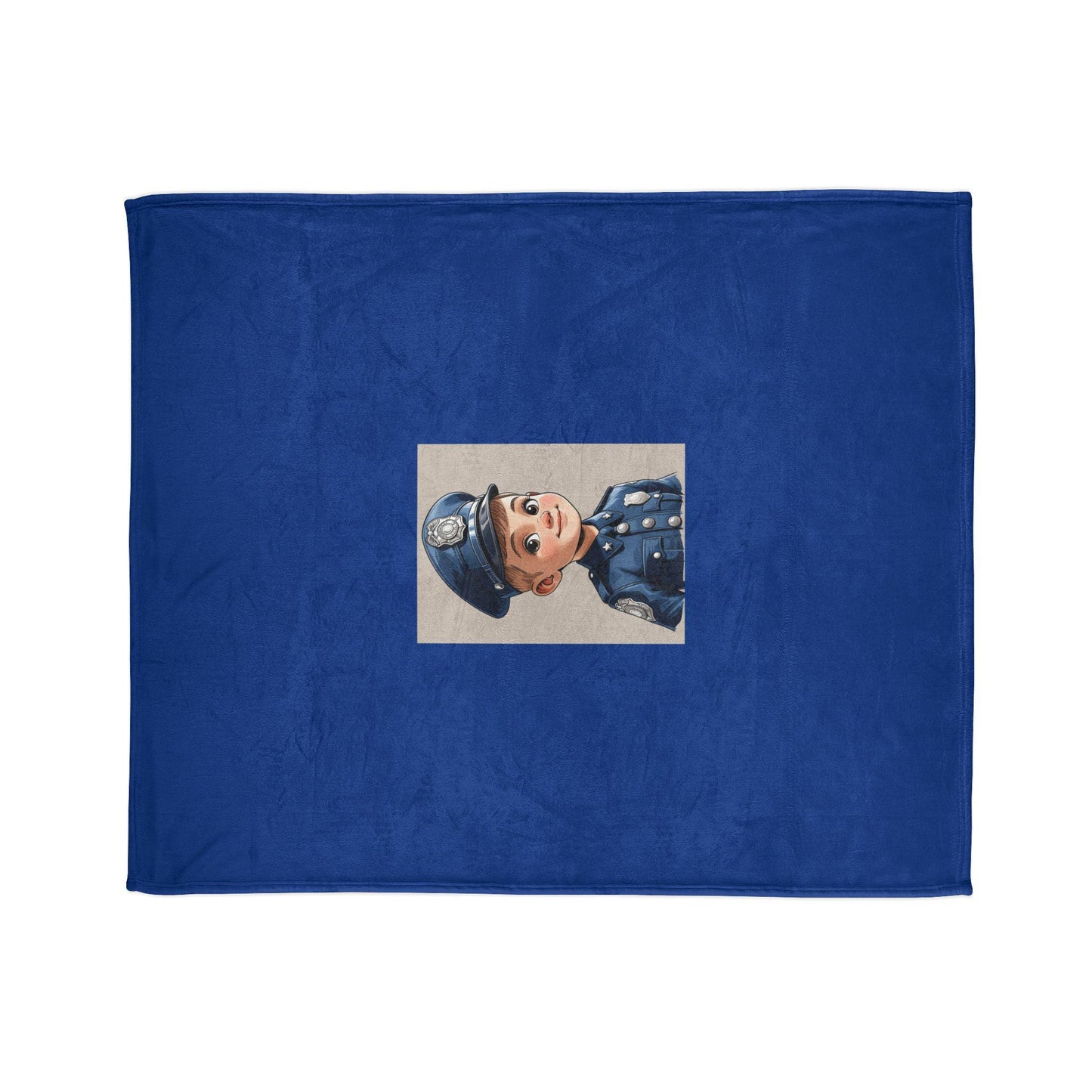 Soft Polyester Blanket - Aspiring Young Law Enforcement Officer Decor, Civil Service Public Safety, Room Chair Bed Throw, Jean's World