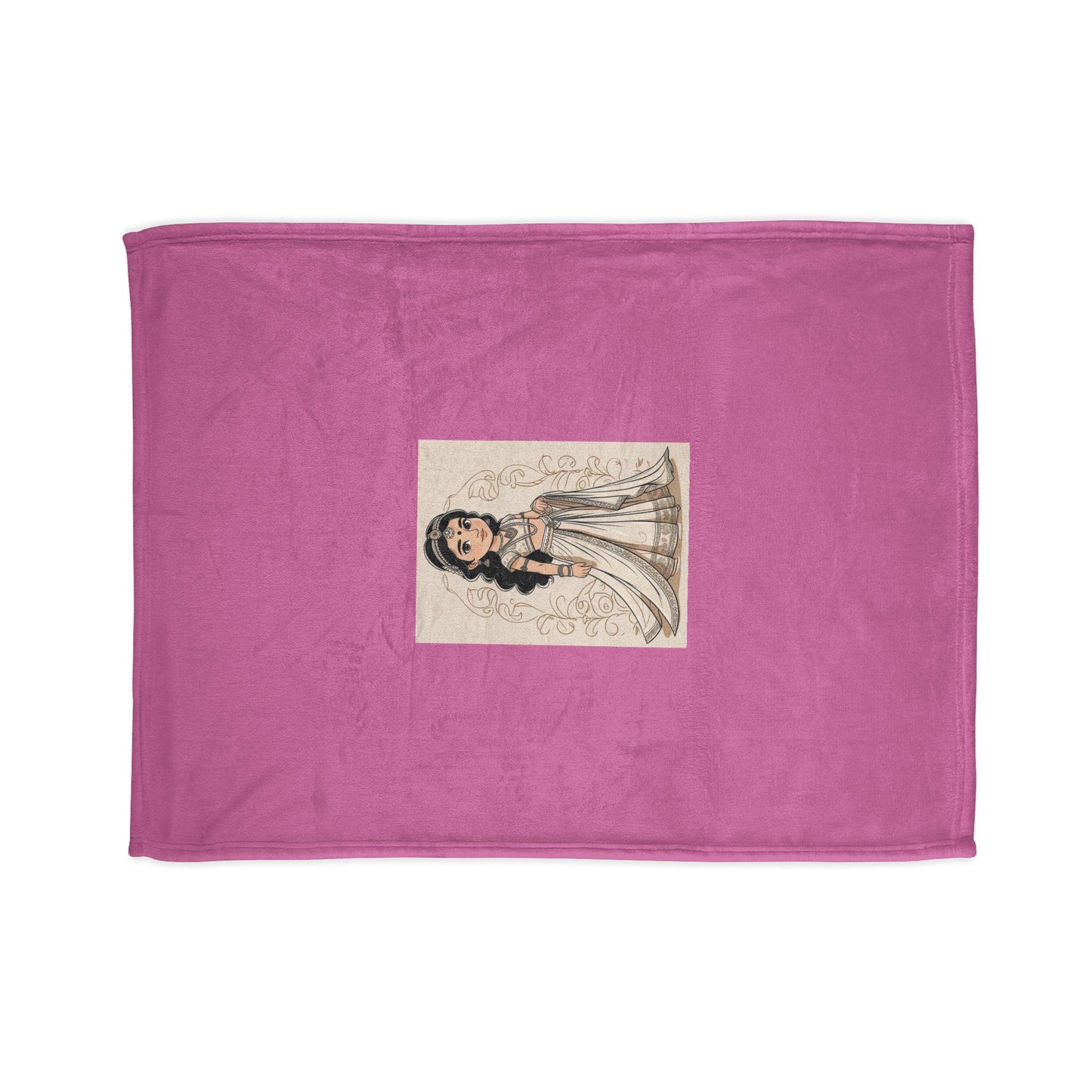 Princess Blanket, Castle Princess Decoration, Royal Princess Comfort, Soft Polyester Throw, Princess Bed Decor, Jean LaTasse Design
