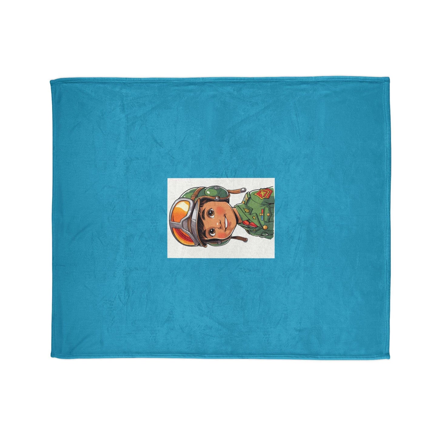Throw Blanket for Young Aspiring Fighter Pilots - Soft Cozy Pilot Decor for Bed or Chair, Jean LaTasse Design, Patriotic Gift, Home Decor