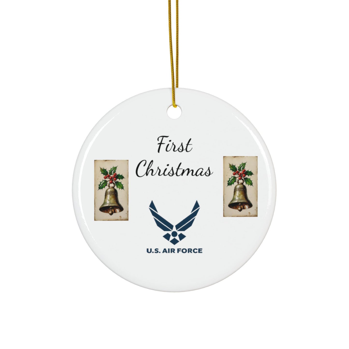 Ceramic Ornaments, Air Force Officers' Design, Military Decor, Patriotic Gift, Jean's World Collection