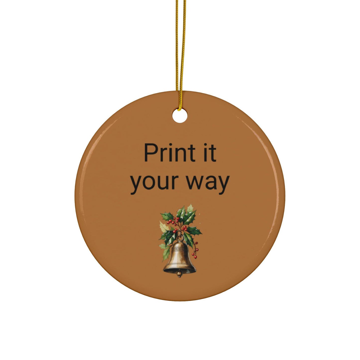 Ceramic Ornaments, Personalized Christmas Greeting Dog Lover Gift, Decorative Holiday Keepsake, Double-Sided, Custom Ornament Set, Pet