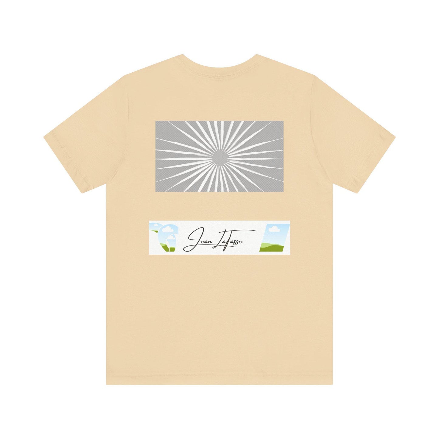 Jean LaTasse New Guy in Town Unisex Tee, Short Sleeve Tshirt, Vintage Jean's World Design, T-shirt, Top, Cotton Shirt, Classic Tee