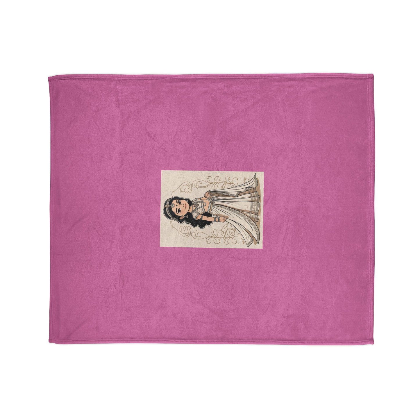 Princess Blanket, Castle Princess Decoration, Royal Princess Comfort, Soft Polyester Throw, Princess Bed Decor, Jean LaTasse Design
