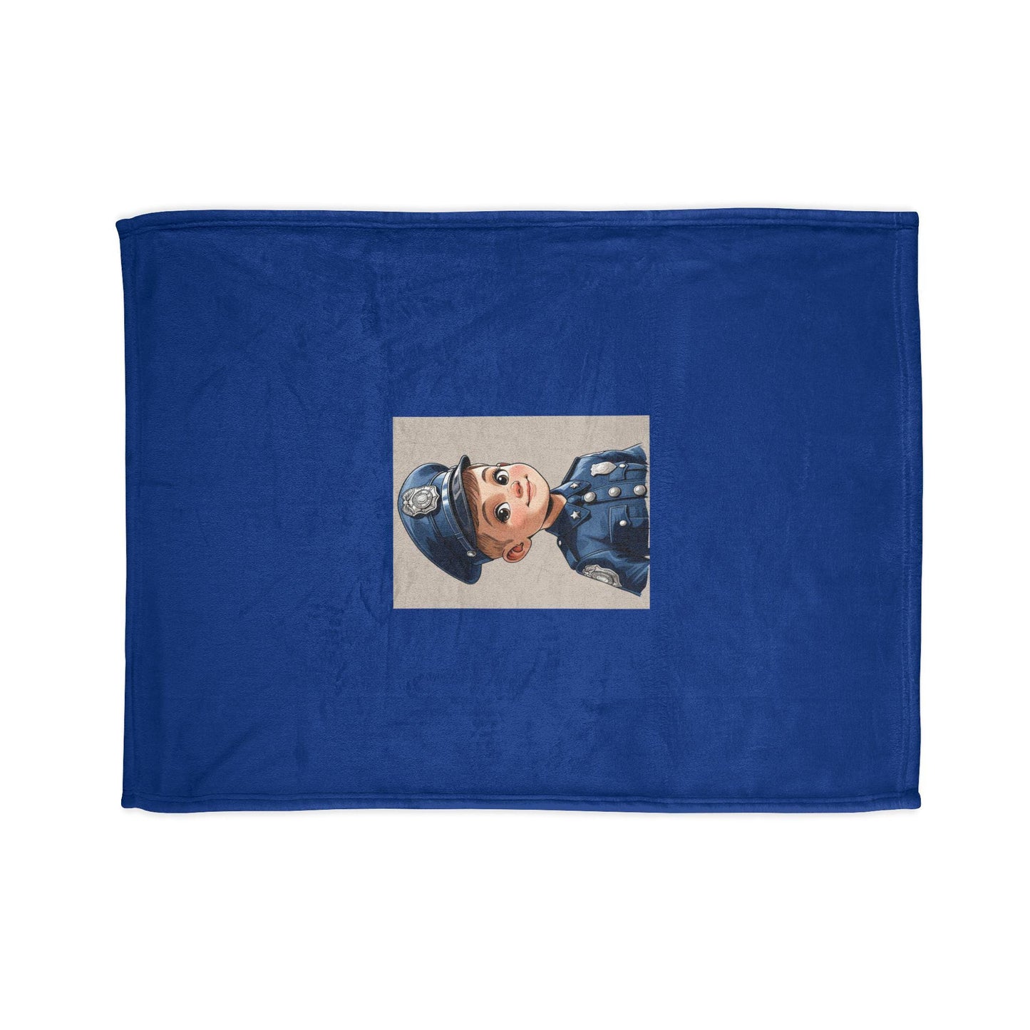 Soft Polyester Blanket - Aspiring Young Law Enforcement Officer Decor, Civil Service Public Safety, Room Chair Bed Throw, Jean's World