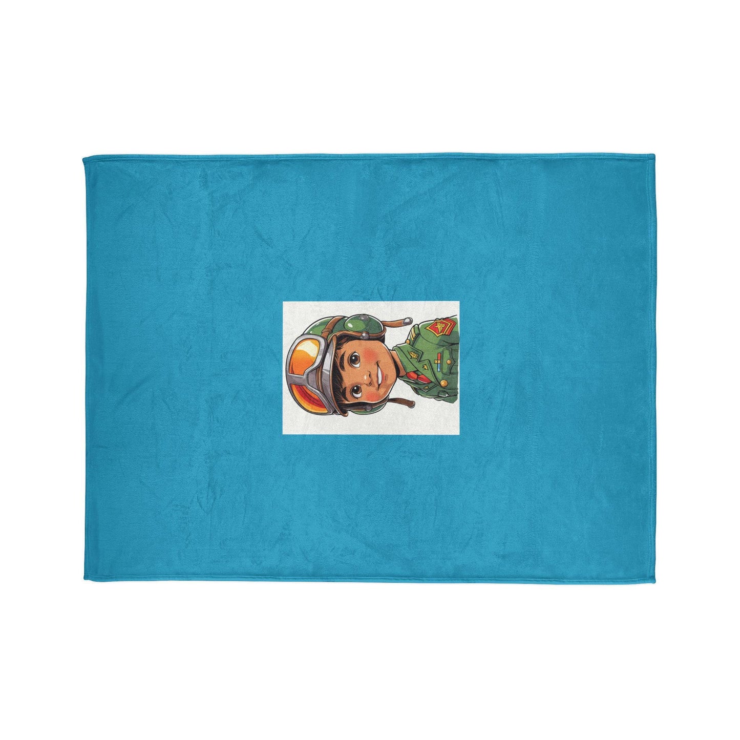 Throw Blanket for Young Aspiring Fighter Pilots - Soft Cozy Pilot Decor for Bed or Chair, Jean LaTasse Design, Patriotic Gift, Home Decor