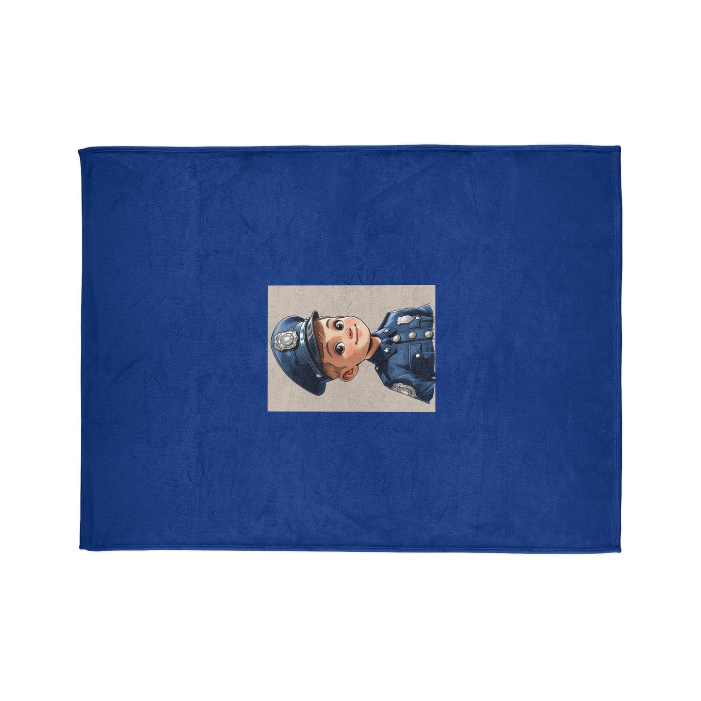Soft Polyester Blanket - Aspiring Young Law Enforcement Officer Decor, Civil Service Public Safety, Room Chair Bed Throw, Jean's World
