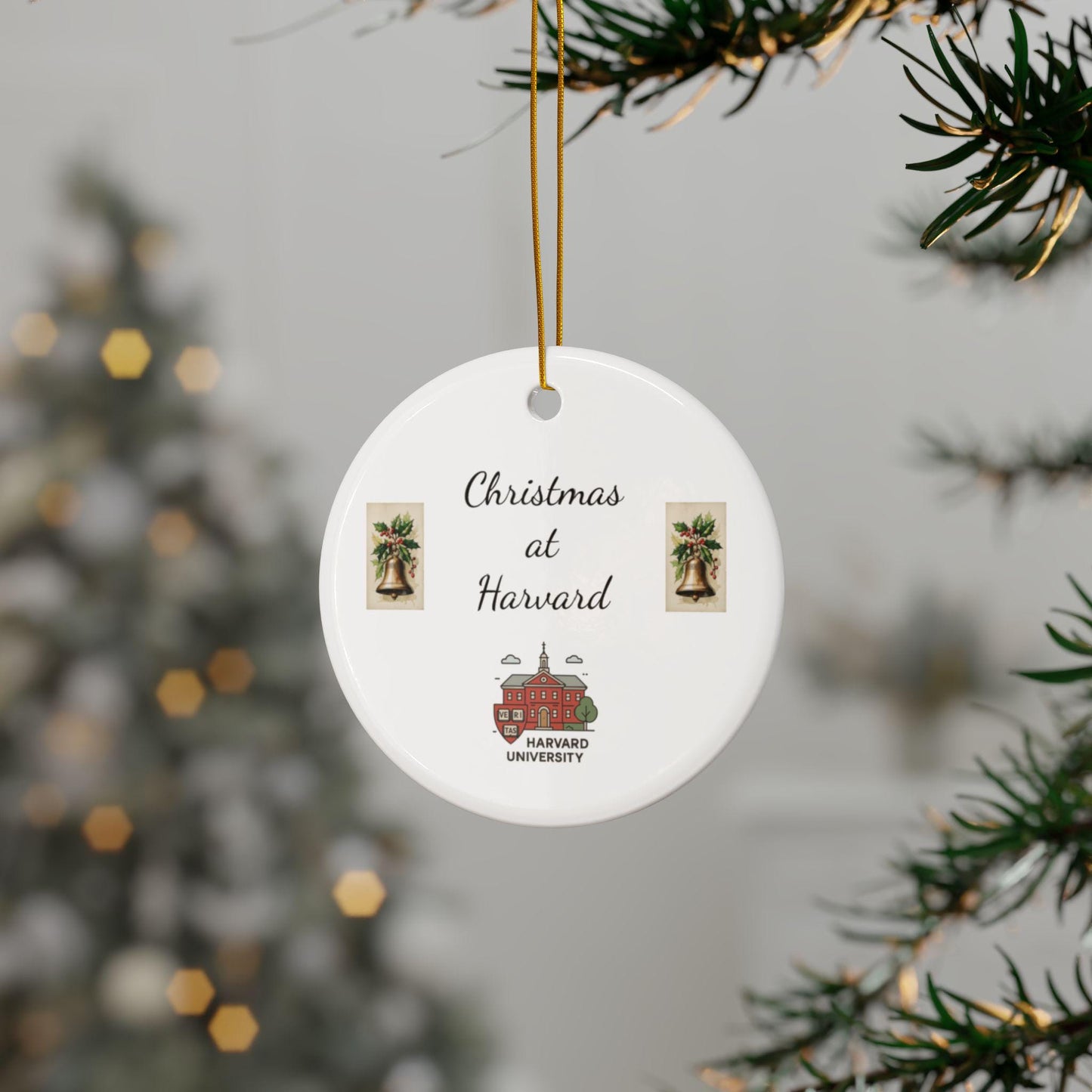 Decorative Christmas Ornaments Harvard - Holiday Charm for Personalized Gift Giving, Christmas Decor, Keepsake Ornaments, Customizable Gifts