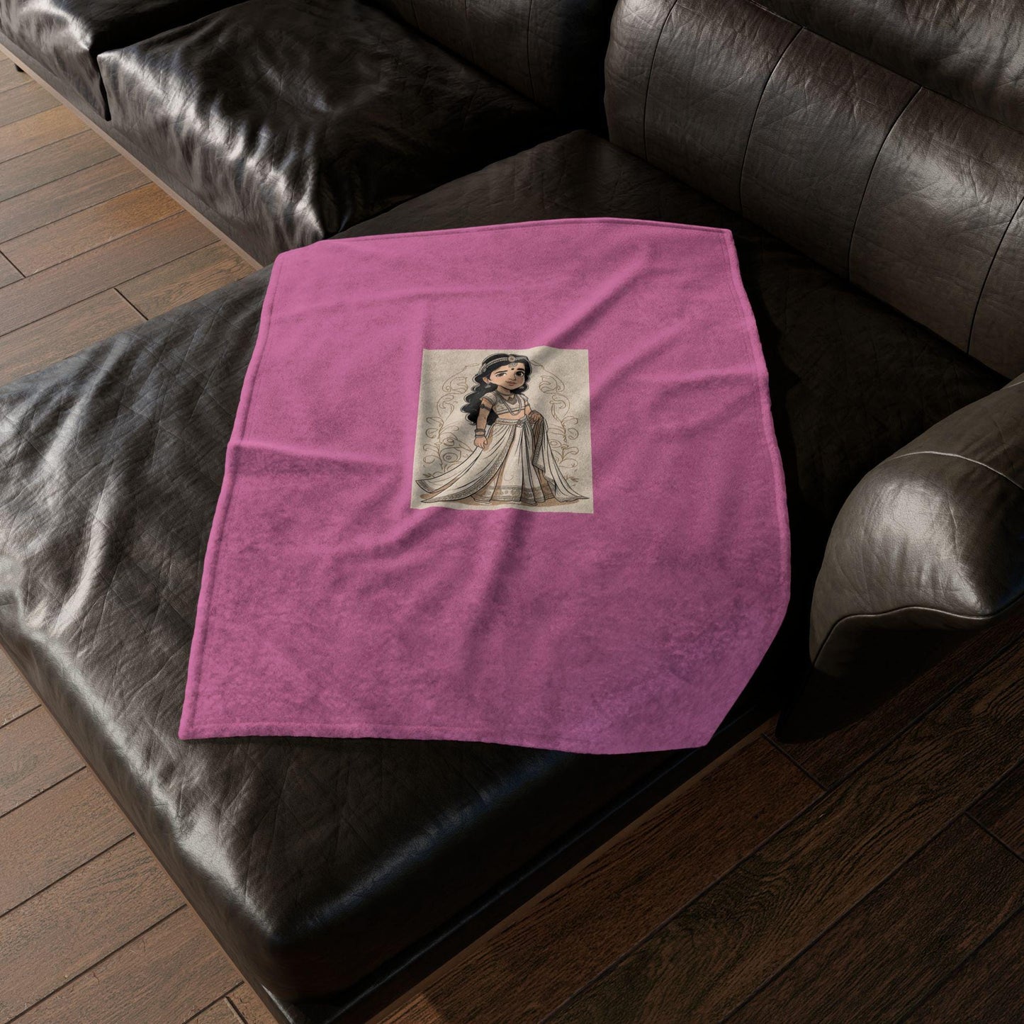 Princess Blanket, Castle Princess Decoration, Royal Princess Comfort, Soft Polyester Throw, Princess Bed Decor, Jean LaTasse Design