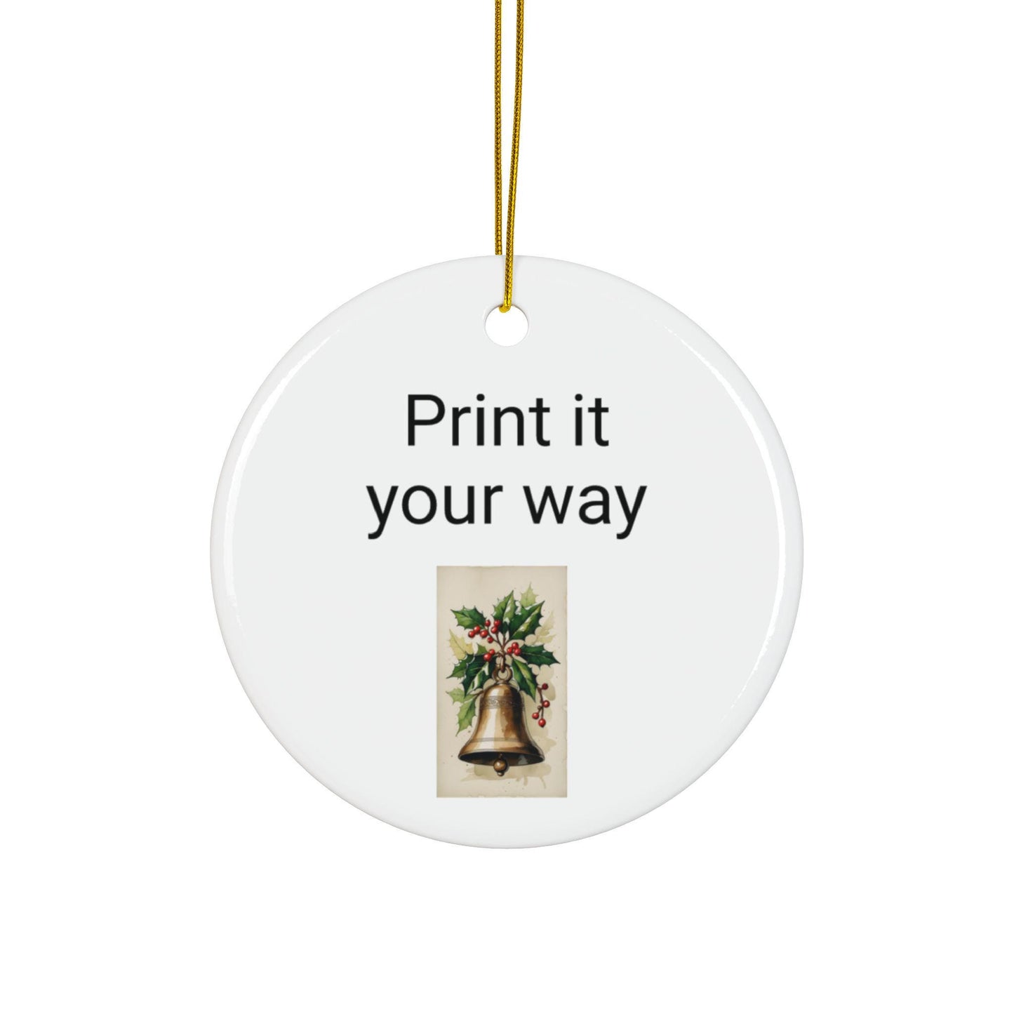 Ceramic Christmas Ornaments, Personalized Gift, Holiday Decor, Double-Sided Decorations, Nurse's Christmas, Customizable Keepsake