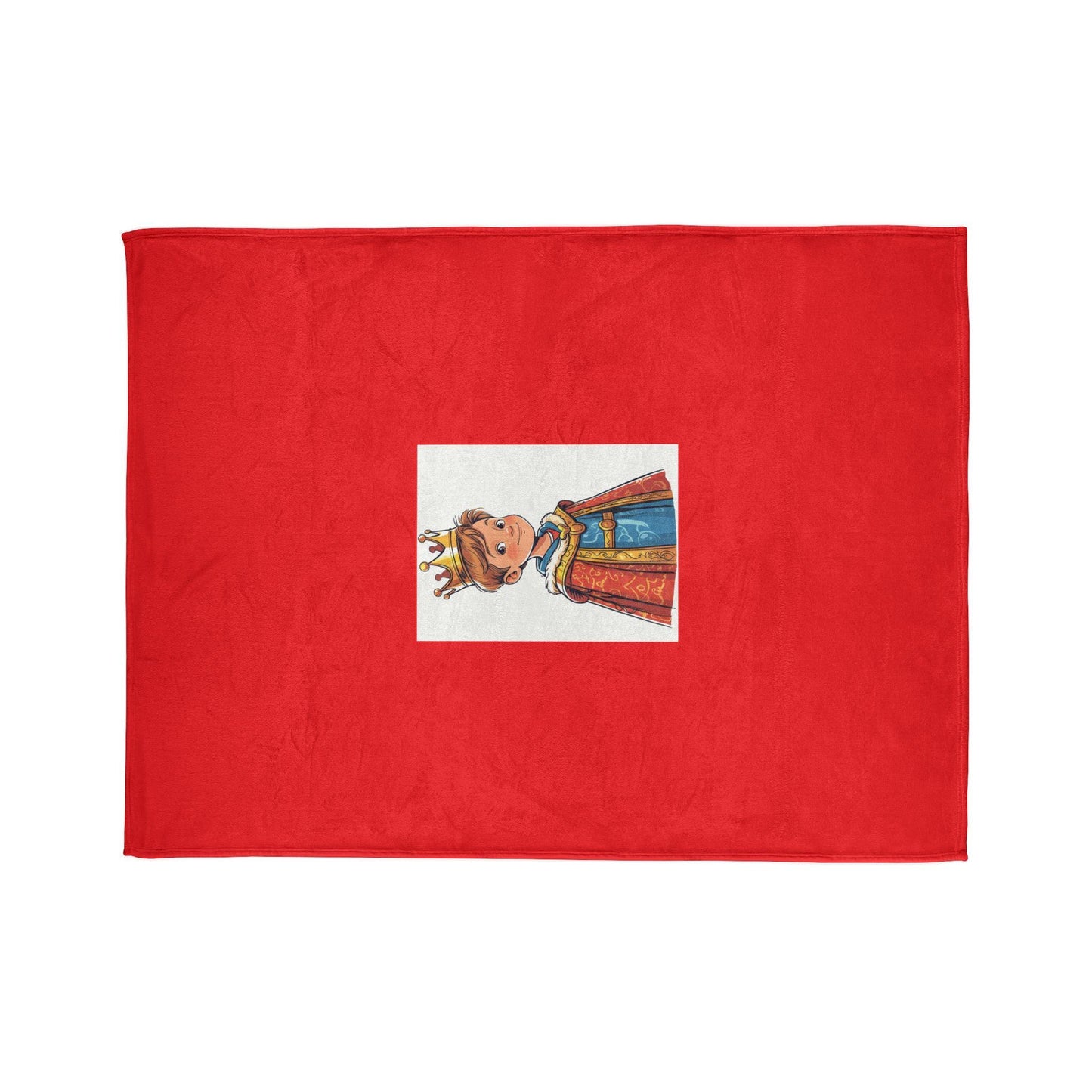 Blanket, Young King in the Making, Royal Decoration for Bedchamber, Chair or Bed, Soft Throw Blanket, Gift for Kids