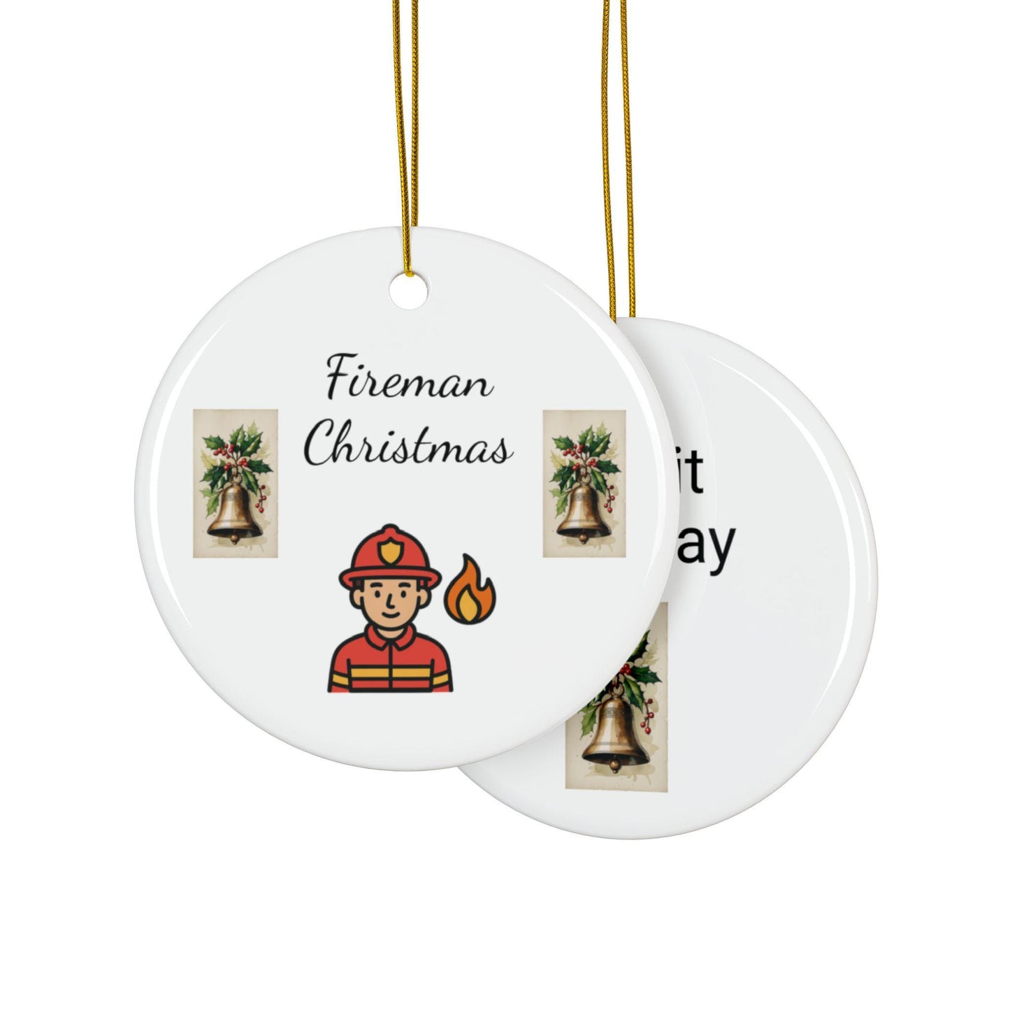 Firefighter Ornaments, Personalized Holiday Decor, Christmas Decorations, Unique Gifts, Celebration Keepsakes