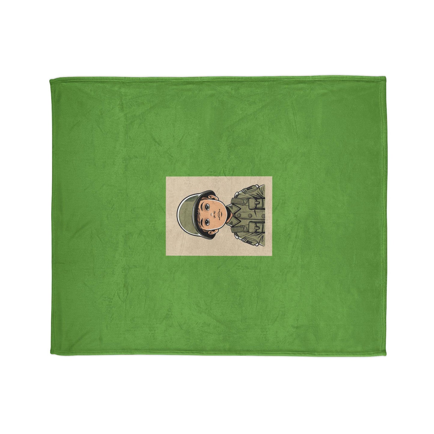Army Soldier Soft Polyester Blanket - Perfect Decor for Young Soldier, Chair Spread, Bedroll - Military Home Decor, Bedroom Throw, Room