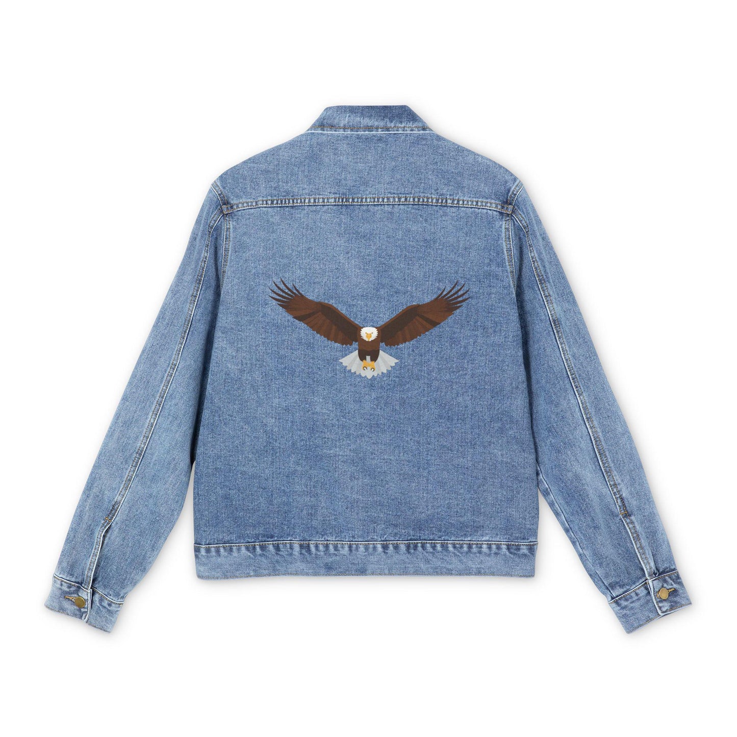 Denim Jacket - Eagle Spirit Design by Jean LaTasse