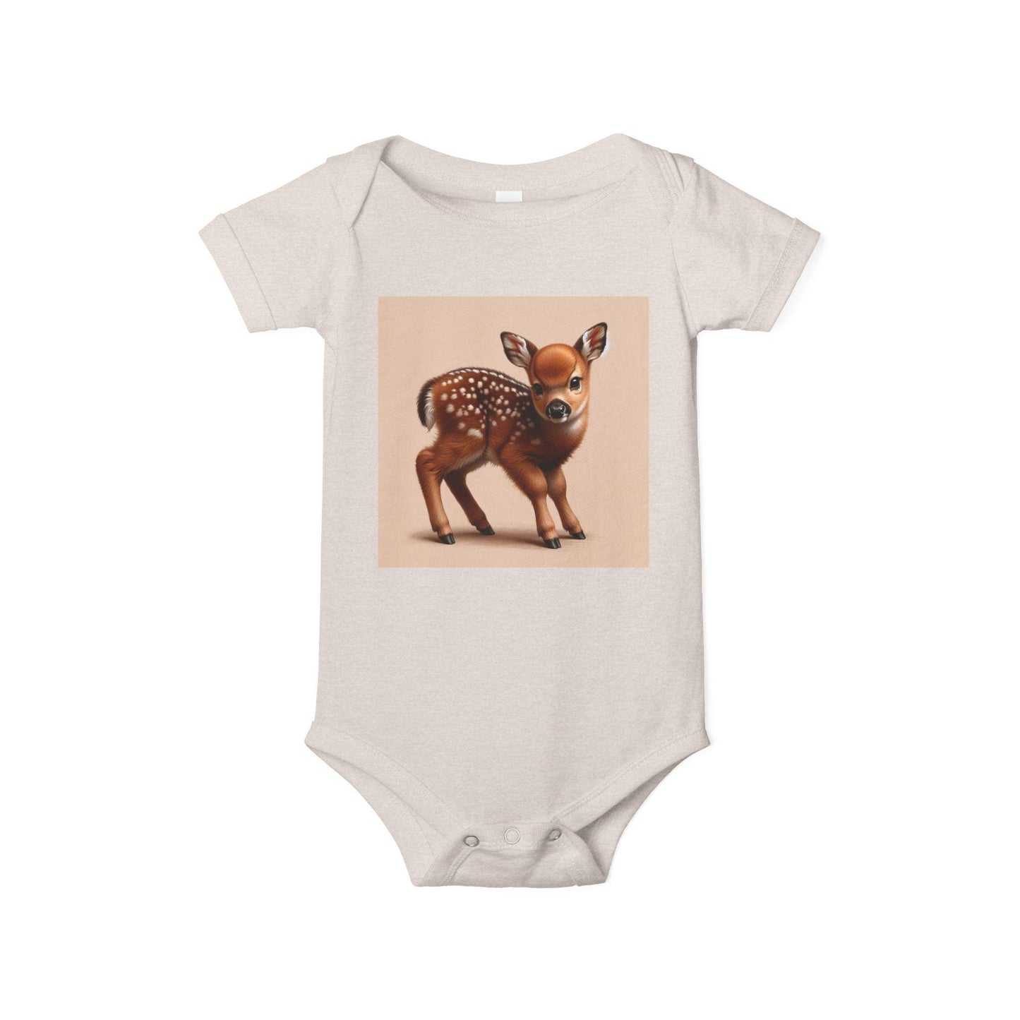 Cute Fawn Infant Onesie, Baby Shower Gift, Newborn Outfit, Animal Theme, Adorable Baby Clothing