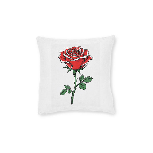 Decorative Rose Pillow, Bohemian Home Decor, Floral Accent Cushion, Girlfriend Gift, Vintage Style Throw Pillow