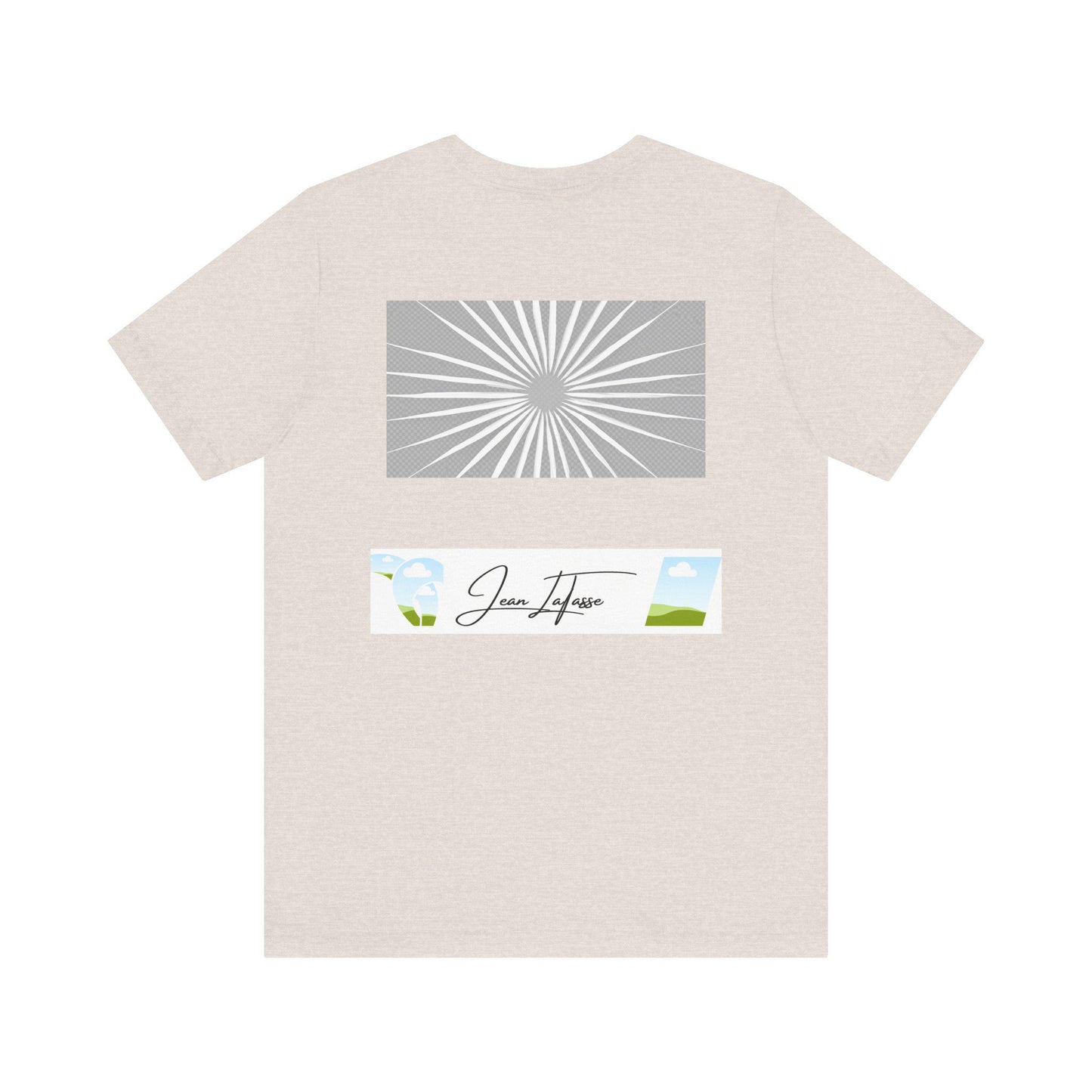 Jean LaTasse New Guy in Town Unisex Tee, Short Sleeve Tshirt, Vintage Jean's World Design, T-shirt, Top, Cotton Shirt, Classic Tee