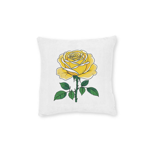 Square Pillow, Bright and Colorful Rose Design, Home Decor, Bedroom Accent, Gift for Rose Lovers, Jean's World