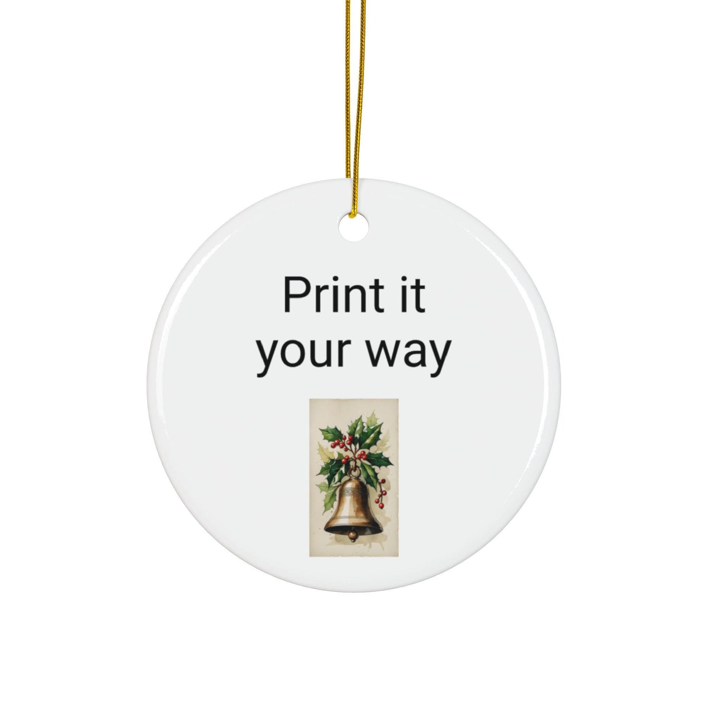 Ceramic Ornaments, Irish Gaelic Merry Christmas Decoration, Personalized Gift, Double-Sided Ornaments, Holiday Decor, Auld Sod Ornaments,