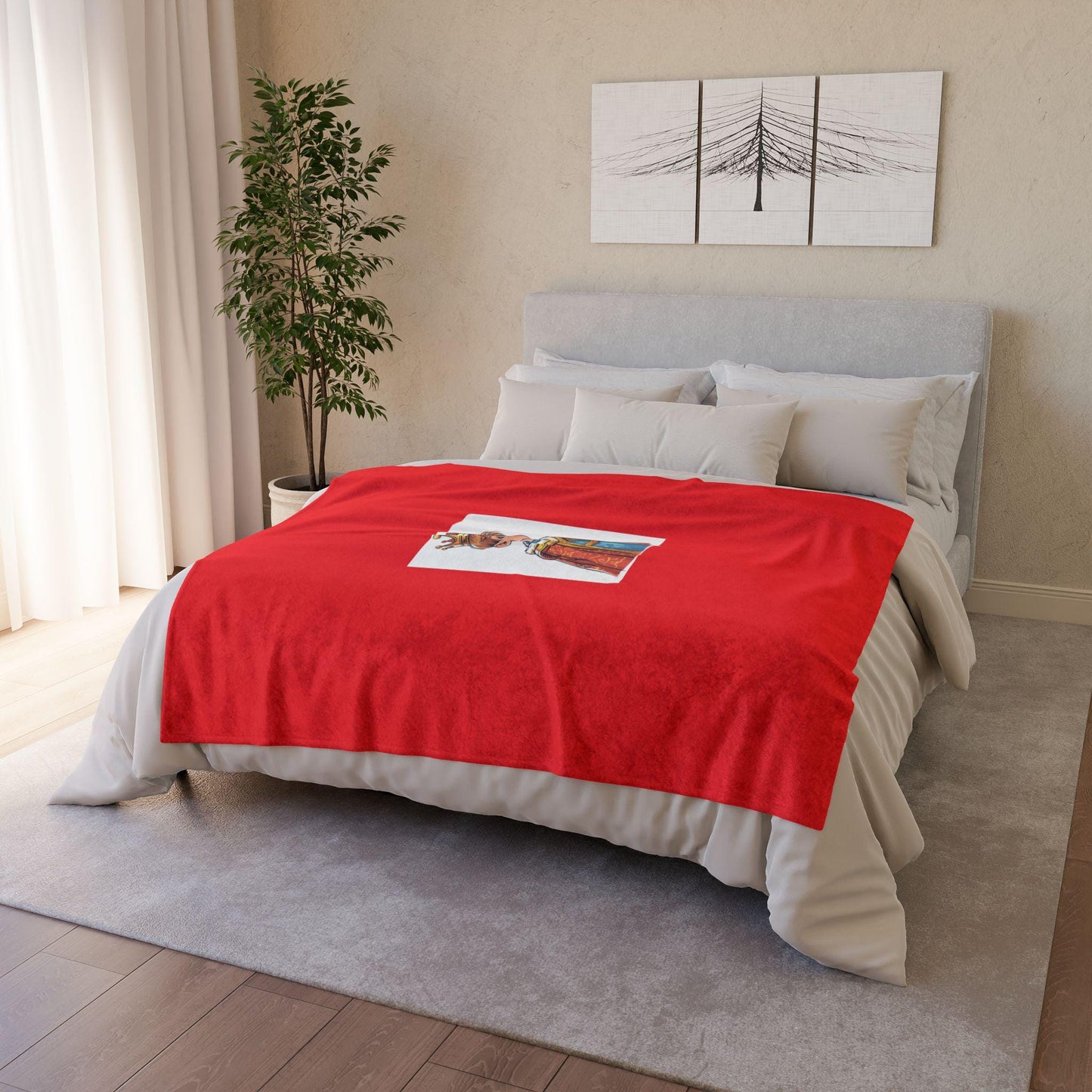 Blanket, Young King in the Making, Royal Decoration for Bedchamber, Chair or Bed, Soft Throw Blanket, Gift for Kids