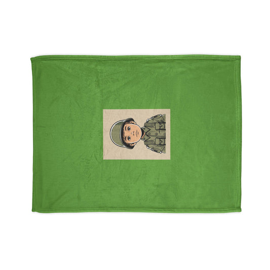 Army Soldier Soft Polyester Blanket - Perfect Decor for Young Soldier, Chair Spread, Bedroll - Military Home Decor, Bedroom Throw, Room