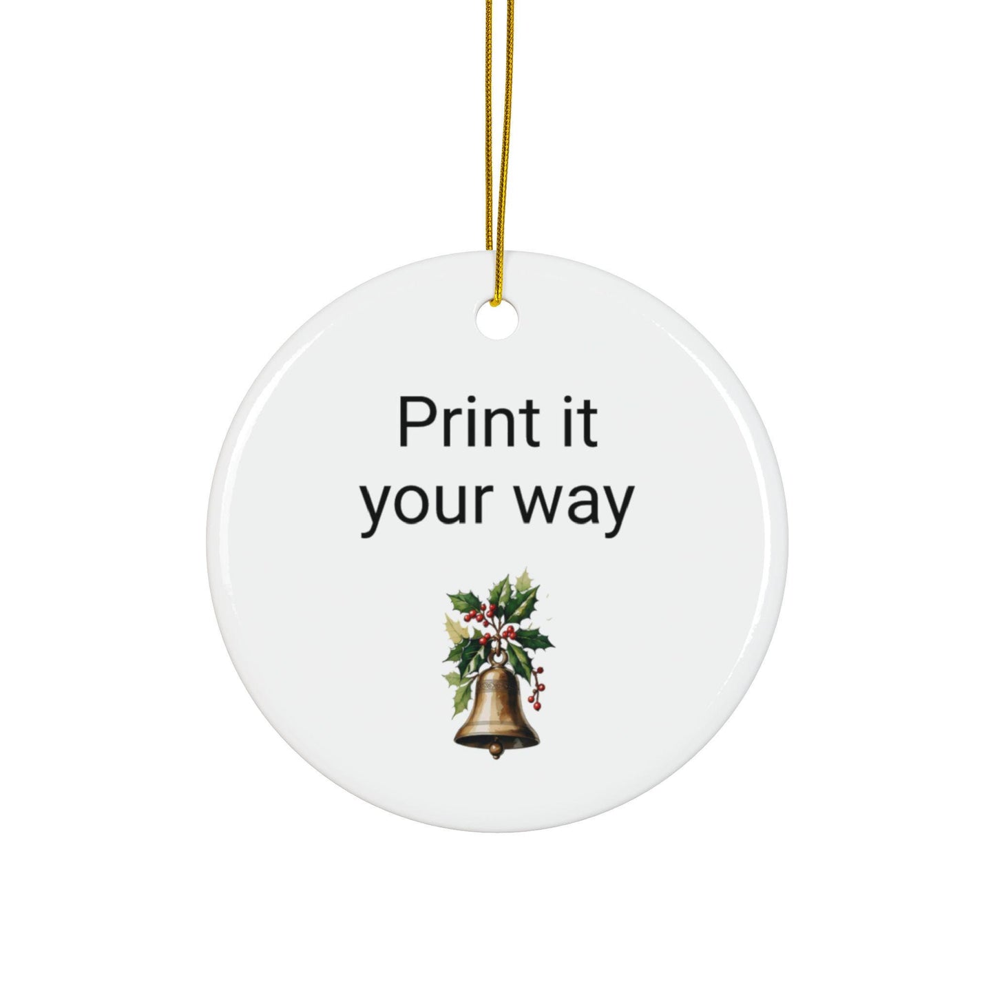 Ceramic Ornaments, Personalized Polish Christmas Design, Double-Sided (1pc, 3pcs, 5pcs, 10pcs), Holiday Decor, Christmas Ornaments, Polish