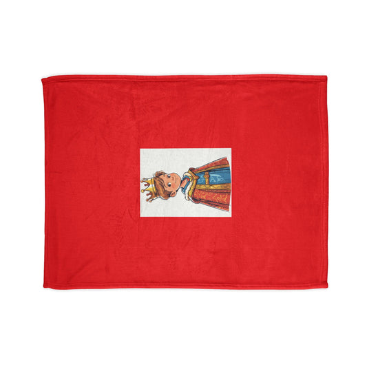 Blanket, Young King in the Making, Royal Decoration for Bedchamber, Chair or Bed, Soft Throw Blanket, Gift for Kids