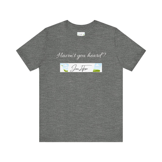 Jean LaTasse New Guy in Town Unisex Tee, Short Sleeve Tshirt, Vintage Jean's World Design, T-shirt, Top, Cotton Shirt, Classic Tee