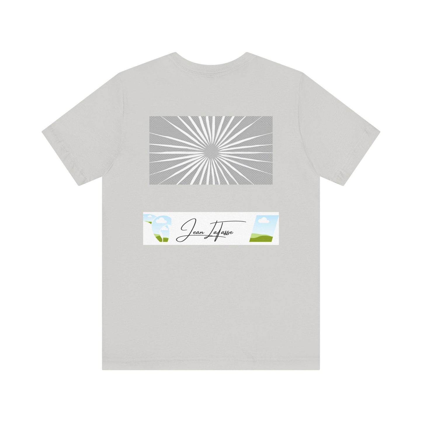 Jean LaTasse New Guy in Town Unisex Tee, Short Sleeve Tshirt, Vintage Jean's World Design, T-shirt, Top, Cotton Shirt, Classic Tee