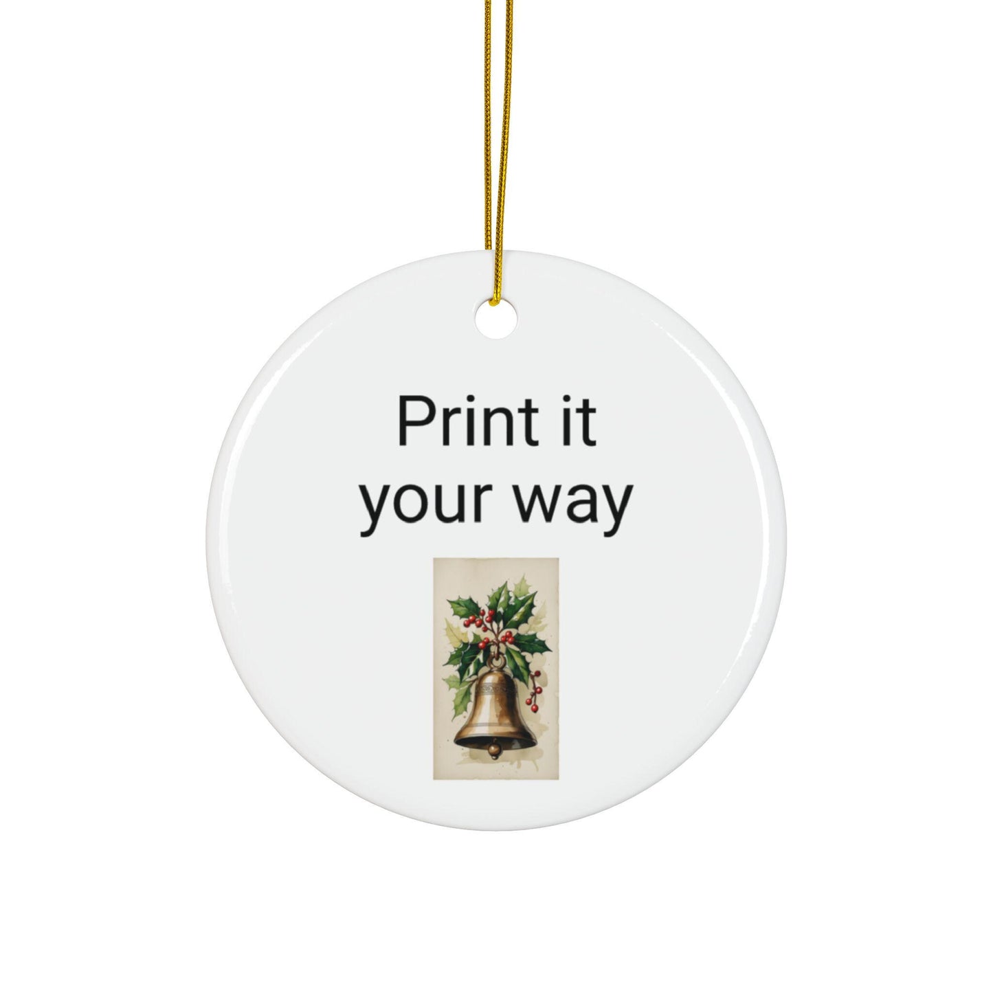 Double-Sided Ceramic Ornaments - Personalized Holiday Decor, Christmas Tree Ornaments, Custom Gifts, Festive Home Decoration, Seasonal [...]