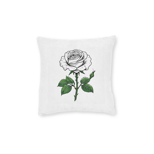Elegant Rose Design Square Pillow | Home Decor, Gift for Her, Cozy Living, Floral Accent, Birthday Present