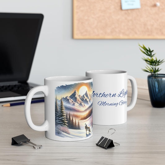 Mug 11oz, Exciting New Day Coffee Cup, Winter Birthday Gift Mug,Winter Decor Mug, Hot Beverage Mug