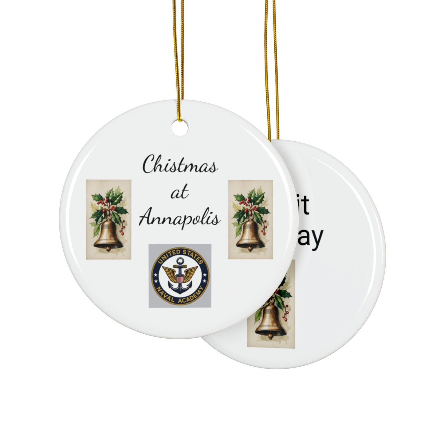 Christmas Ornaments for  Navy,Personalized Holiday Decor, Double-Sided Holiday Keepsakes, Customizable Tree Decorations, Festive [...]