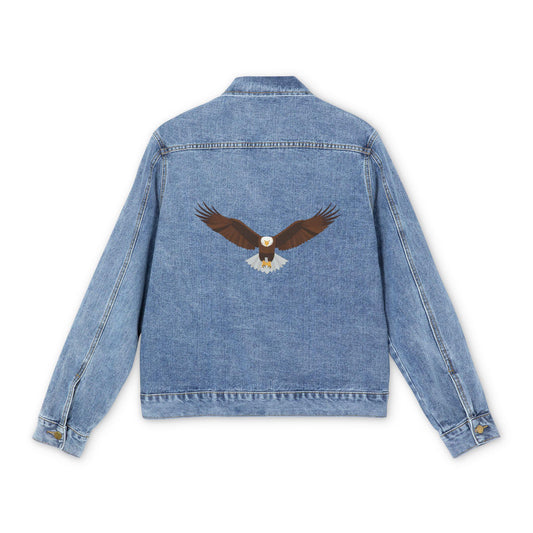 Denim Jacket - Eagle Spirit Design by Jean LaTasse